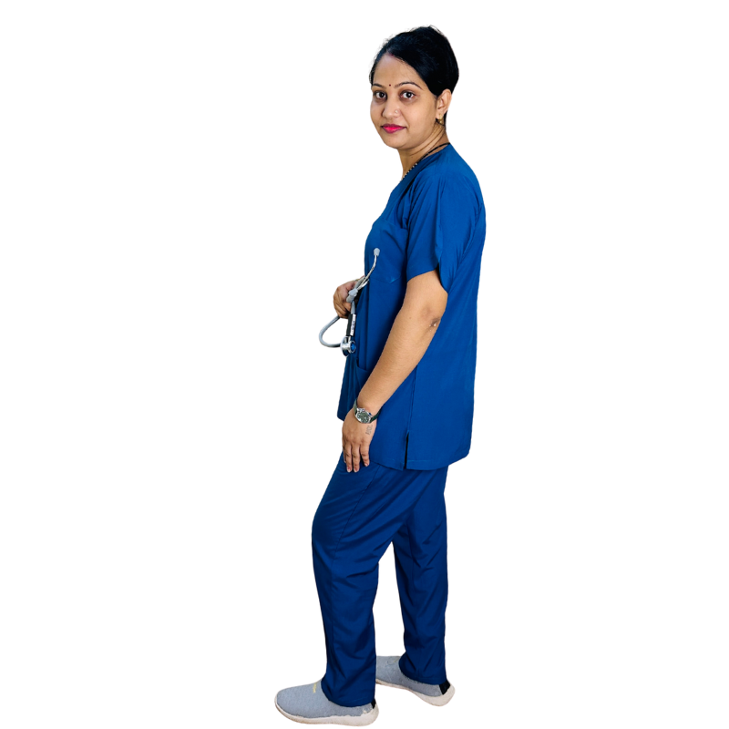 Doctor Scrub Shirt Pant Unisex Blue 