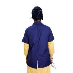 Lab Coat Apron Half Unisex Blue Ultra