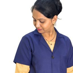 Lab Coat Apron Half Unisex Blue Ultra