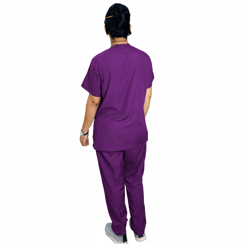 Doctor Scrub Shirt Pant Unisex Purple 