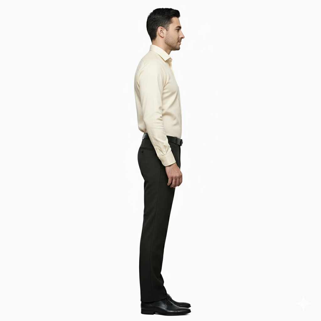 Formal Shirt Cream, Pant Black