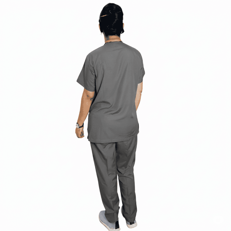 Doctor Scrub Shirt Pant Unisex Grey